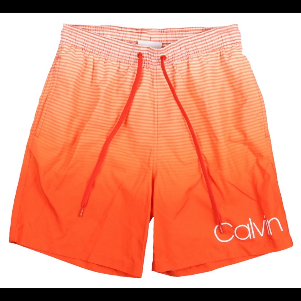Calvin Klein Ombre 7" Swim Trunks Orange